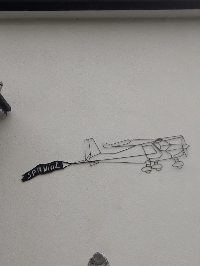 Wandschmuck-Flugzeug-rotated